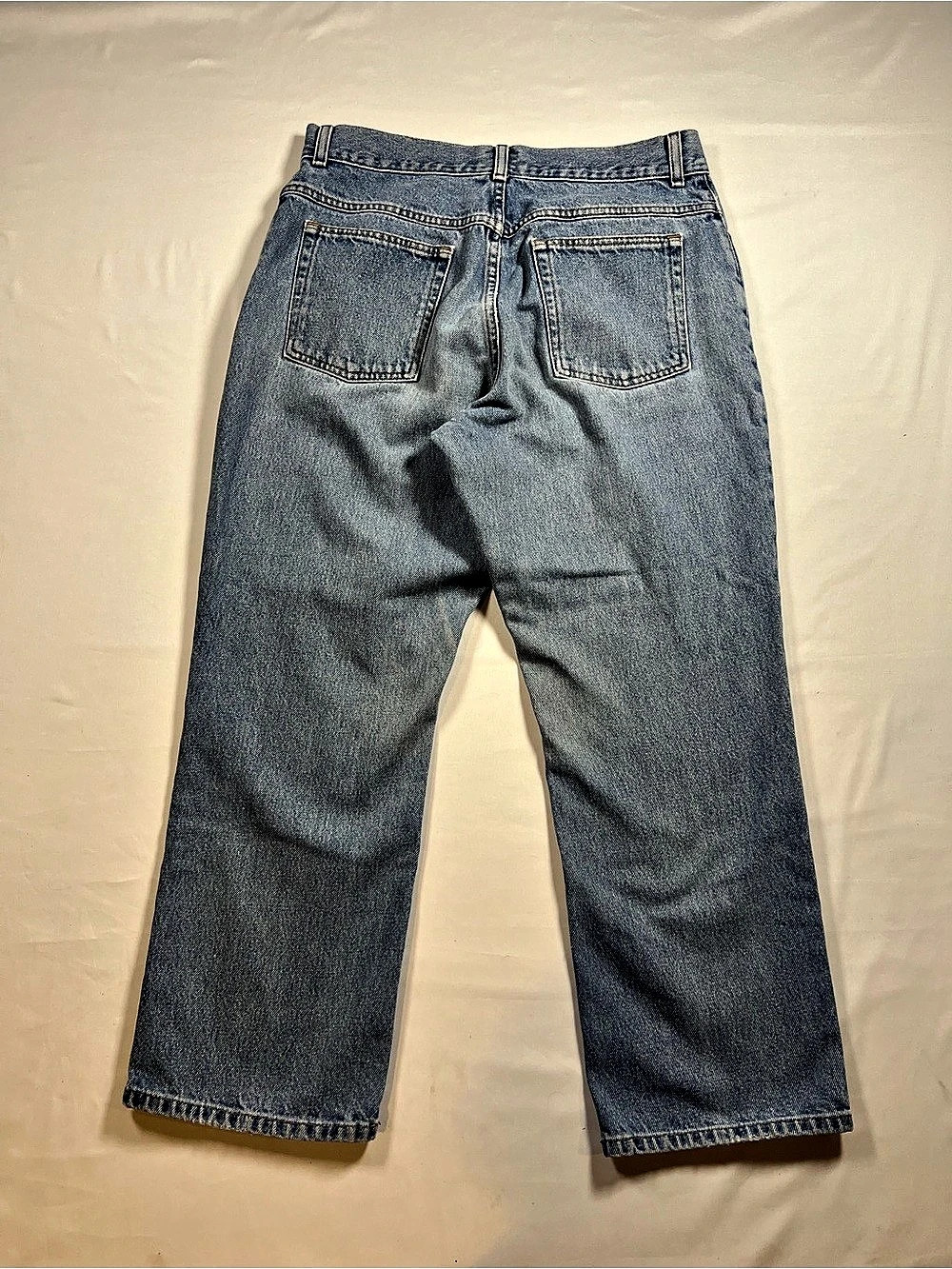 Vintage L.L.Bean Original Fit Jeans Women's Straight Leg Jeans Waist 14 Blue - Picture 3 of 4